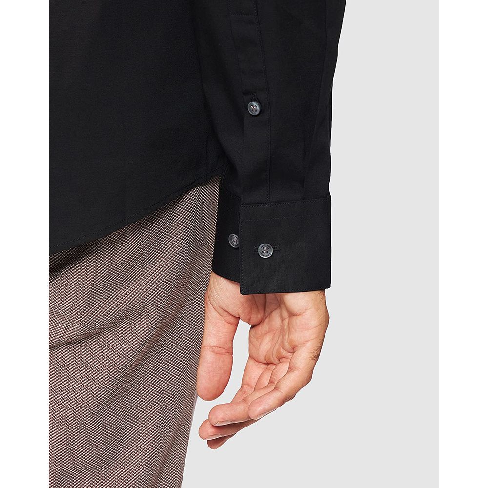 Calvin Klein Black Cotton Long Sleeve Shirt