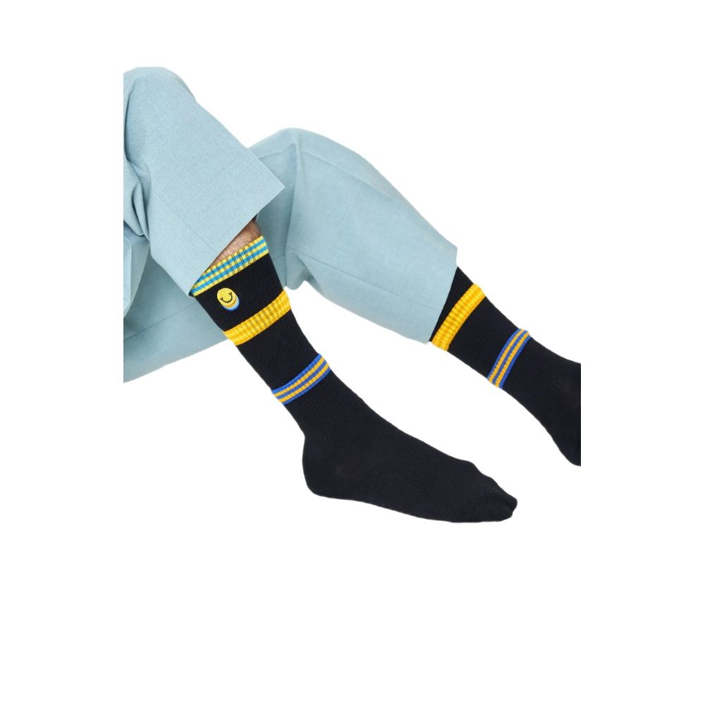 Happy Socks Black Cotton Tights & Socks
