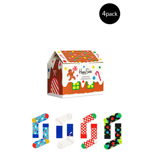 Happy Socks Multicoloured Xmas Giftset Cotton Socks