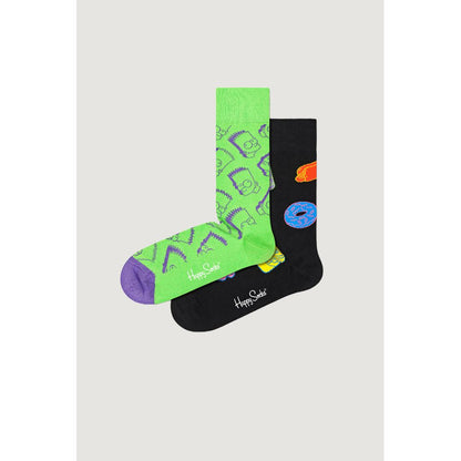 Happy Socks Black Cotton Tights & Sock Set for Women