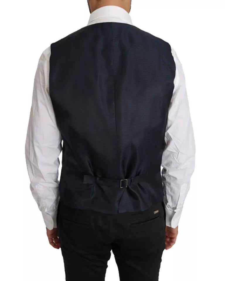 Dolce & Gabbana Blue Wool MARTINI Blazer & Vest 2 Piece for Men