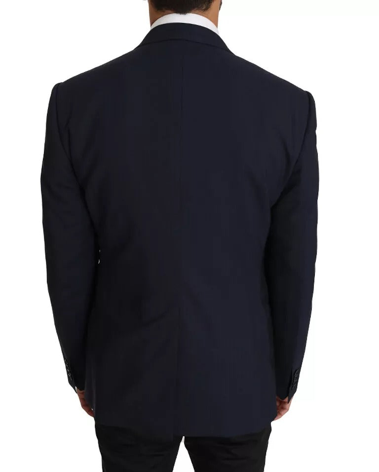 Dolce & Gabbana Blue Wool MARTINI Blazer & Vest 2 Piece for Men