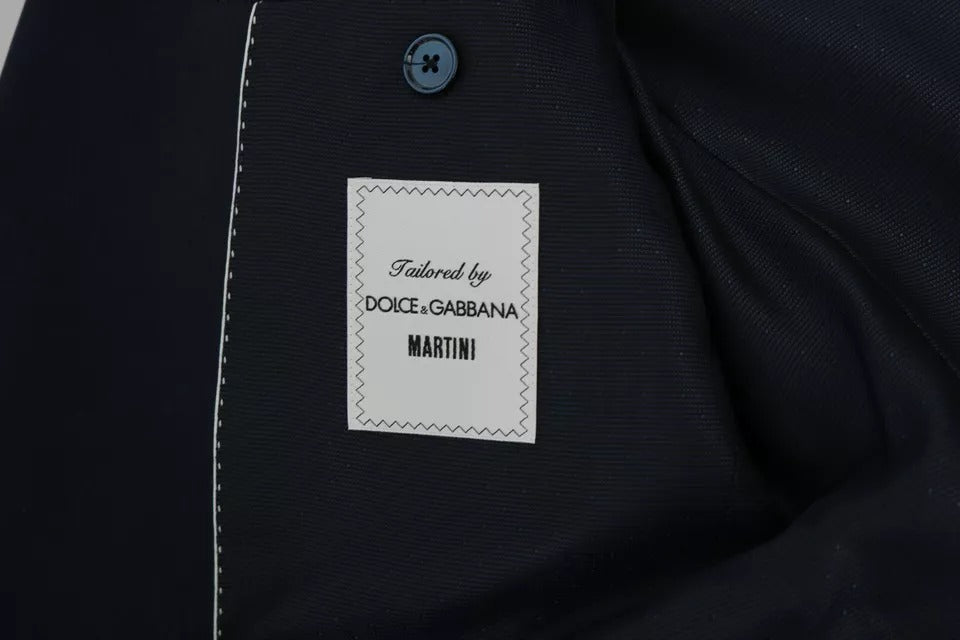 Dolce & Gabbana Blue Wool MARTINI Blazer & Vest 2 Piece for Men