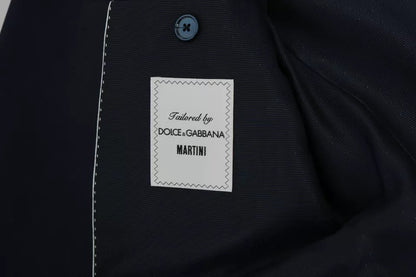 Dolce & Gabbana Blue Wool MARTINI Blazer & Vest 2 Piece for Men