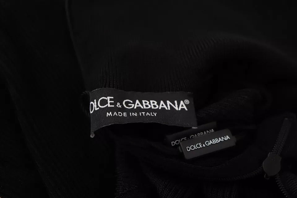 Dolce & Gabbana Black Turtleneck Slim Fit Jumper for Women