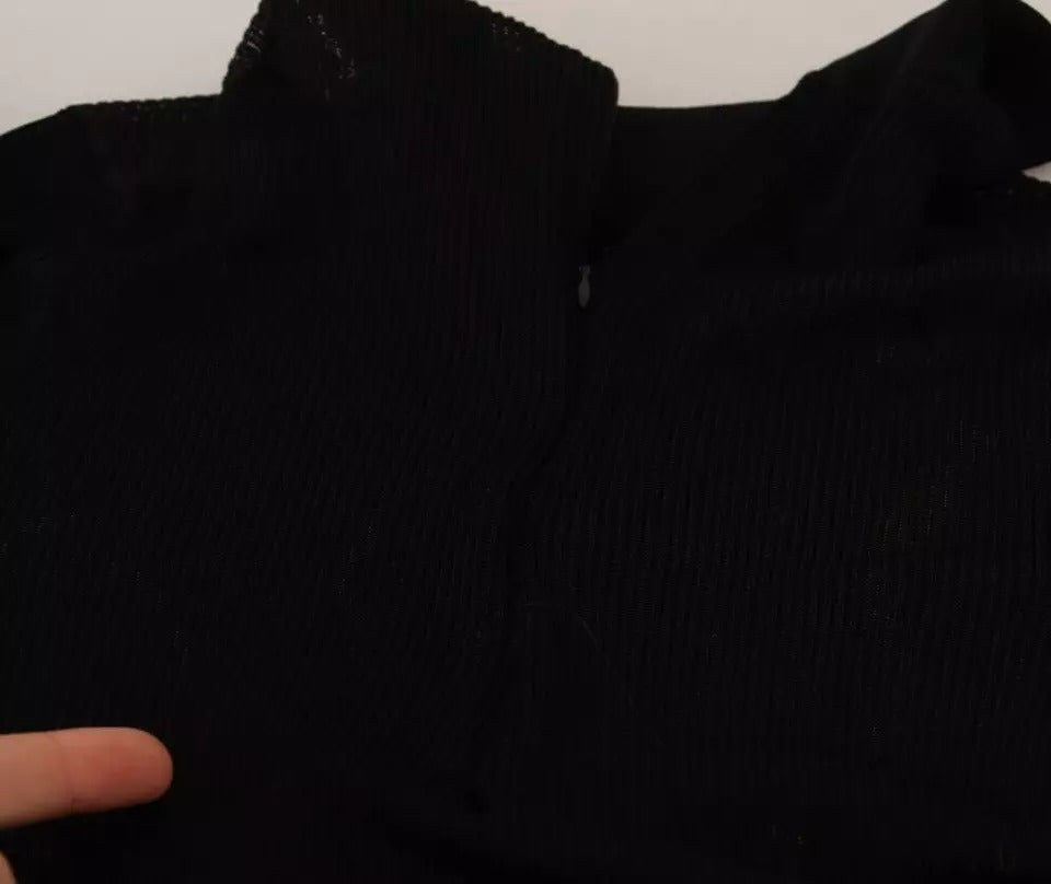 Dolce & Gabbana Black Turtleneck Slim Fit Jumper for Women