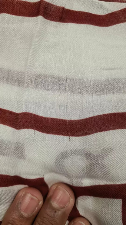 Dolce & Gabbana White & Red Printed Wrap Shawl Modal Scarf