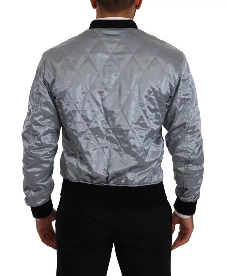 Dolce & Gabbana Light Blue Bomber Jacket for Men