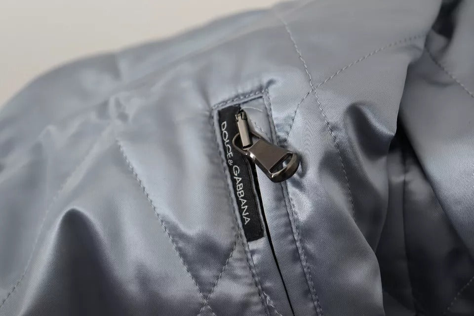 Dolce & Gabbana Light Blue Bomber Jacket for Men