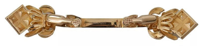 Dolce & Gabbana Gold Plated 925 Sterling Silver Crystal Collar Brooch
