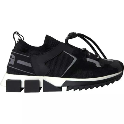 Dolce & Gabbana Black & White Logo Sorrento Sneakers for Men