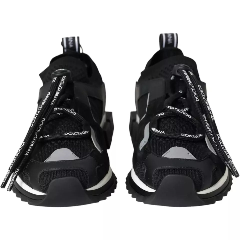 Dolce & Gabbana Black & White Logo Sorrento Sneakers for Men
