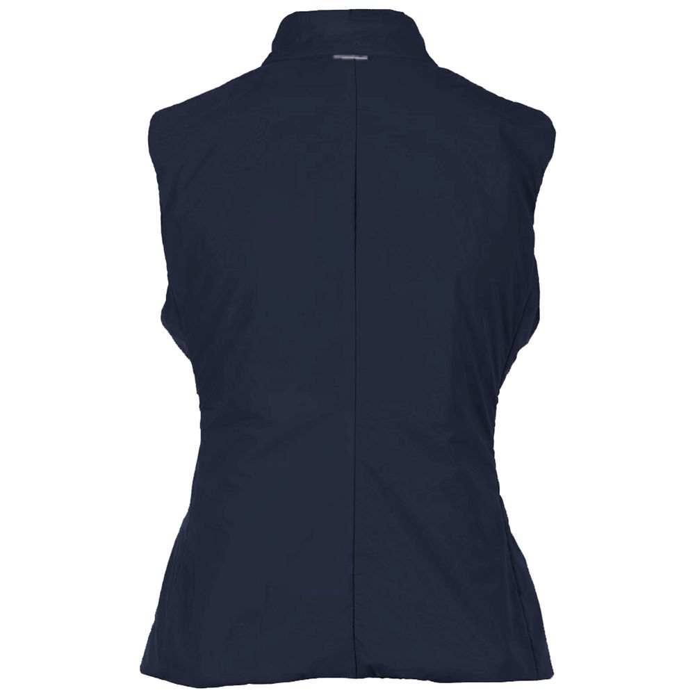 People Of Shibuya Blue Nylon Zip-Up Vest