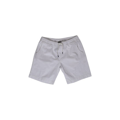 Refrigiwear Men's White Cotton Bermuda Shorts GA9103P56000