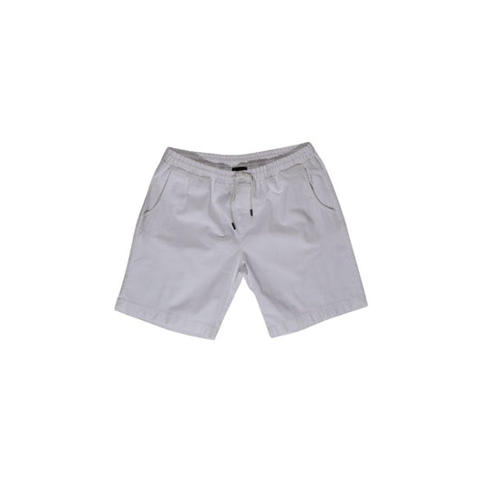 Refrigiwear Men's White Cotton Bermuda Shorts GA9103P56000