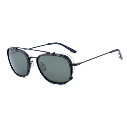 Vuarnet Black Stainless Steel Demo Lens Optical Frames