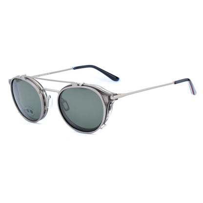 Vuarnet Gray Stainless Steel 2-in-1 Glasses & Sunglasses