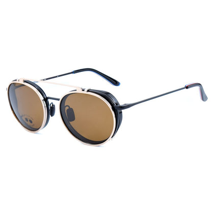 Vuarnet Black Stainless Steel 2 in 1 Glasses & Sunglasses