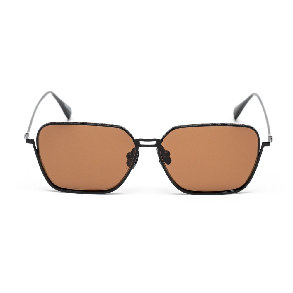 Belstaff Black Stainless Steel Sunglasses – Unisex Ridge Marron