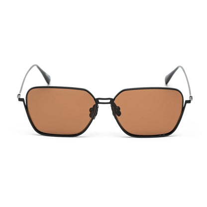 Belstaff Black Stainless Steel Sunglasses – Unisex Ridge Marron