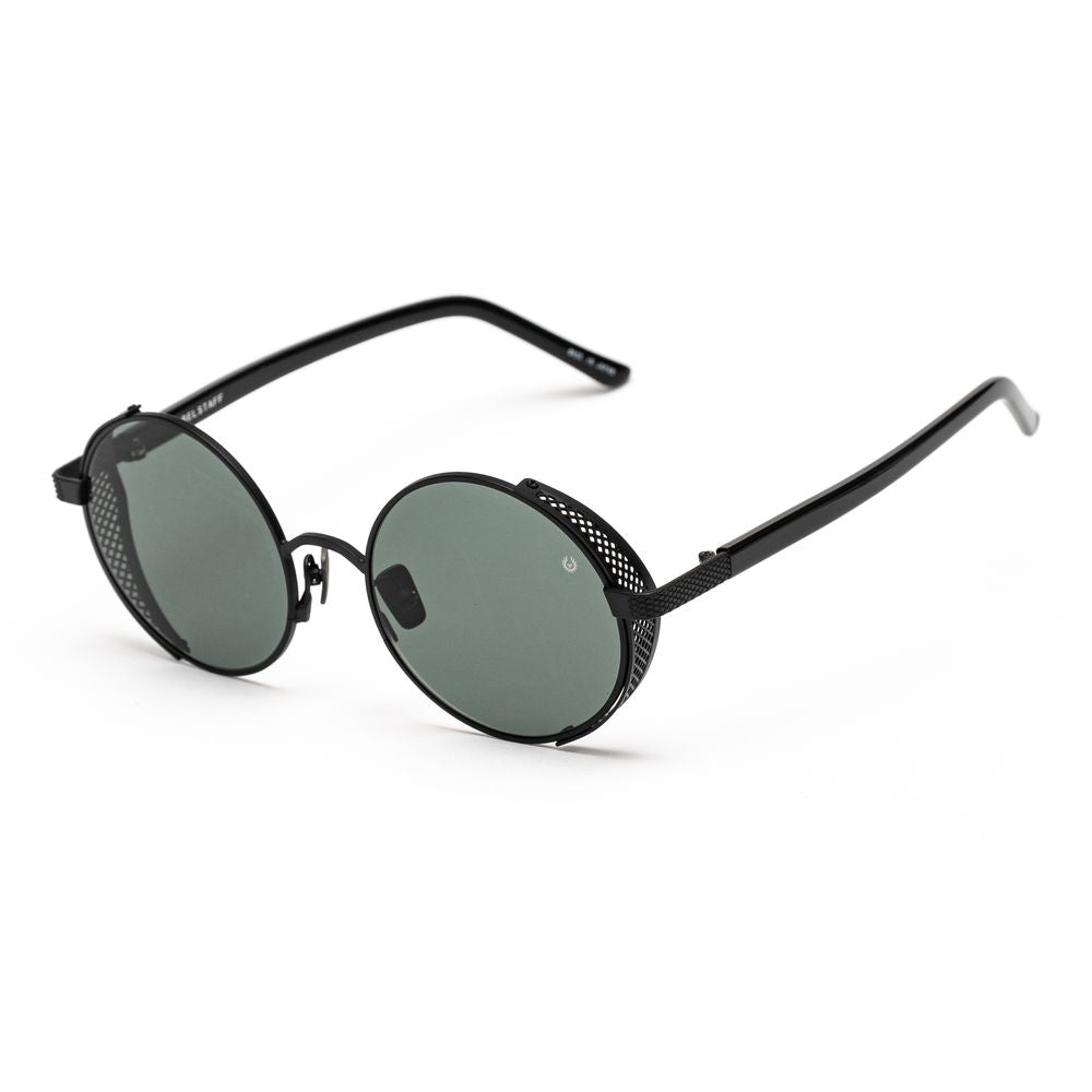 Belstaff Women’s Sunglasses – Black Stainless Steel Frame, Green Lenses