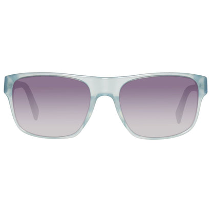 Just Cavalli Unisex Sunglasses – Turquoise Acetate with Gradient Smoke Lenses, 57mm