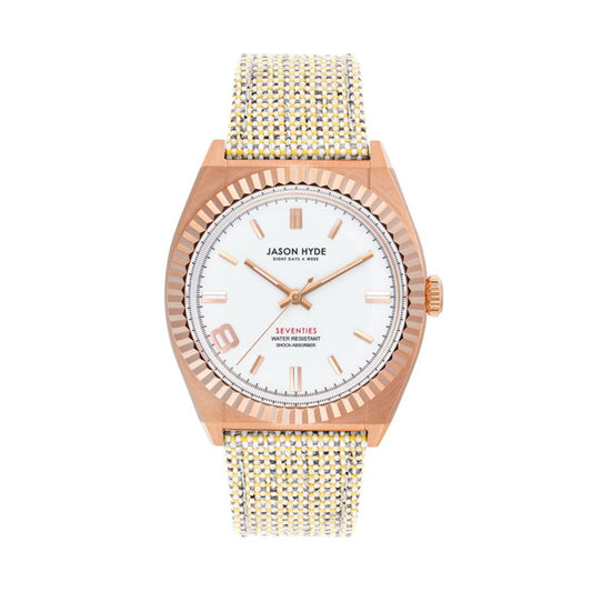 Jason Hyde Brown Textile Watch for Women