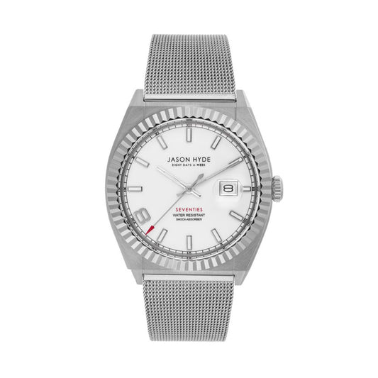 Jason Hyde Gray Steel Watch for Men