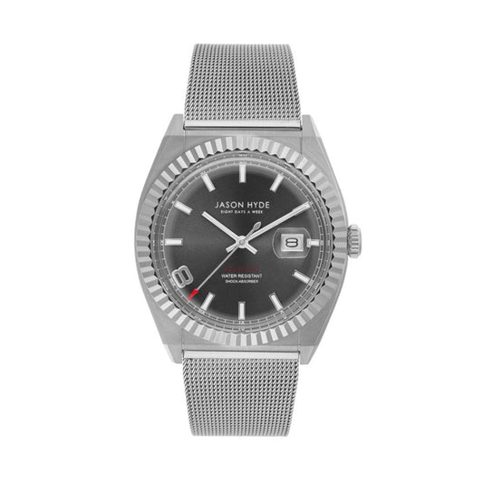 Jason Hyde Gray Steel Watch for Men