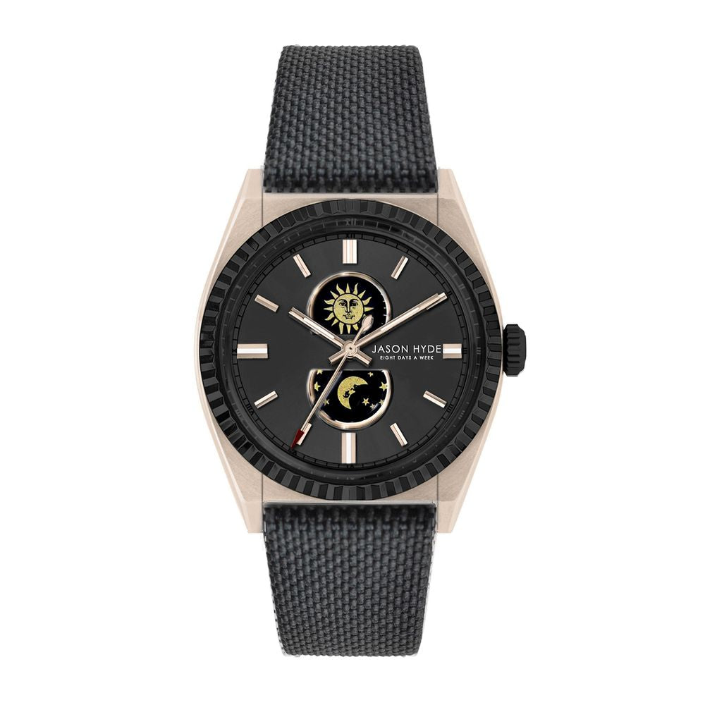 Jason Hyde Black Polycarbonate Watch for Men