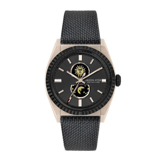Jason Hyde Black Polycarbonate Watch for Men