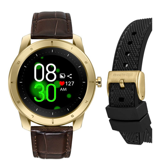 Kenneth Kole Black Silicone Watch for Men