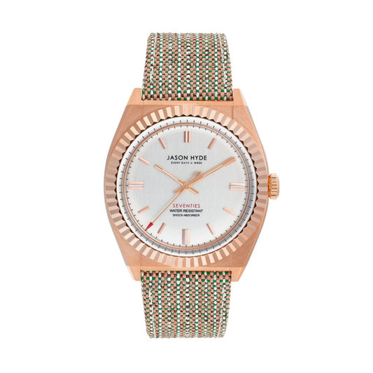 Jason Hyde Brown Textile Watch for Men