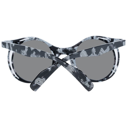 Yohji Yamamoto Men's Sunglasses – Grey Full-Rim Round Frame with Mirrored Grey Lenses, 47mm