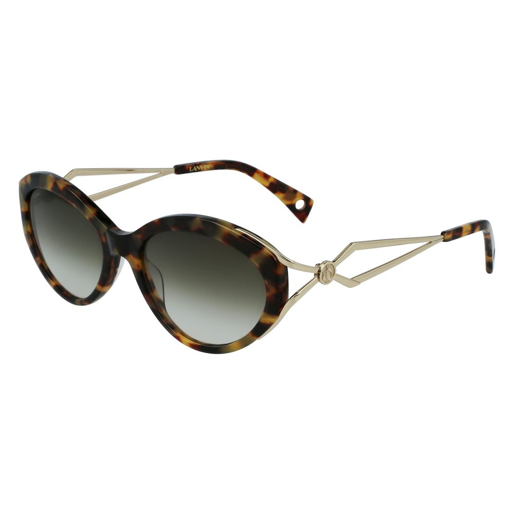Lanvin Women's Brown Acetate Sunglasses – Chic Designer Eyewear, 57mm