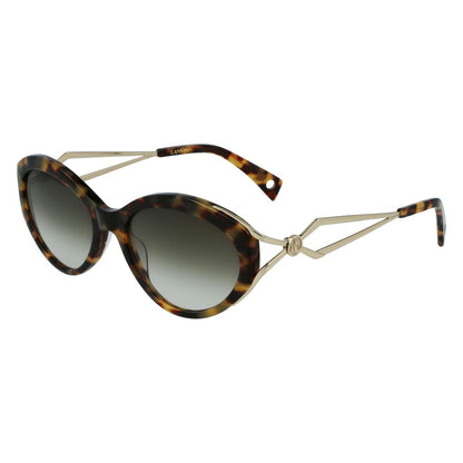 Lanvin Women's Brown Acetate Sunglasses – Chic Designer Eyewear, 57mm