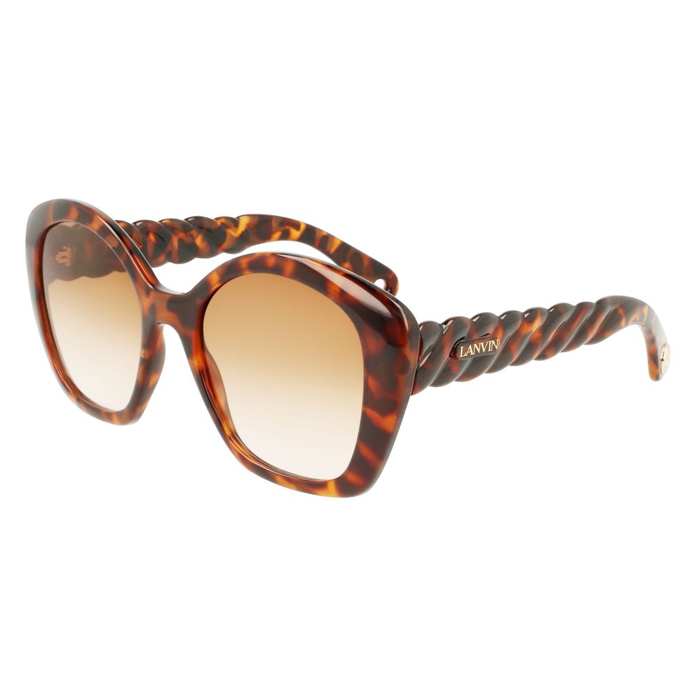 Lanvin Women’s Brown Bio Injected Sunglasses – Chic Style, 54mm
