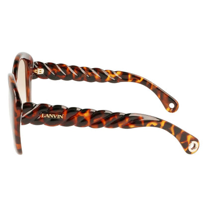 Lanvin Women’s Brown Bio Injected Sunglasses – Chic Style, 54mm