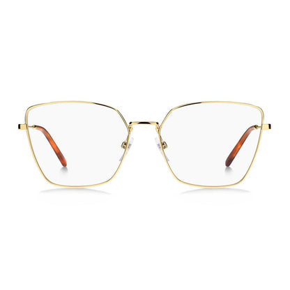Marc Jacobs Gold Metal Frames – Women's Square Optical Glasses, 56mm