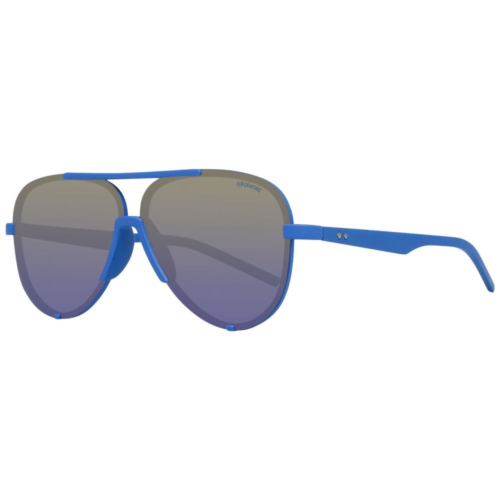 Polaroid Unisex Blue Plastic Sunglasses – Polarized, 60mm