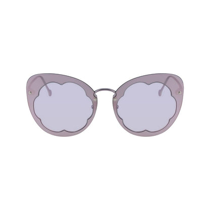 Salvatore Ferragamo Women’s Sunglasses – Lilac Metal Frame, 63mm