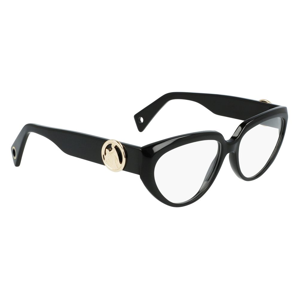 Lanvin Women’s Acetate Glasses – Black Square Frame, 55mm