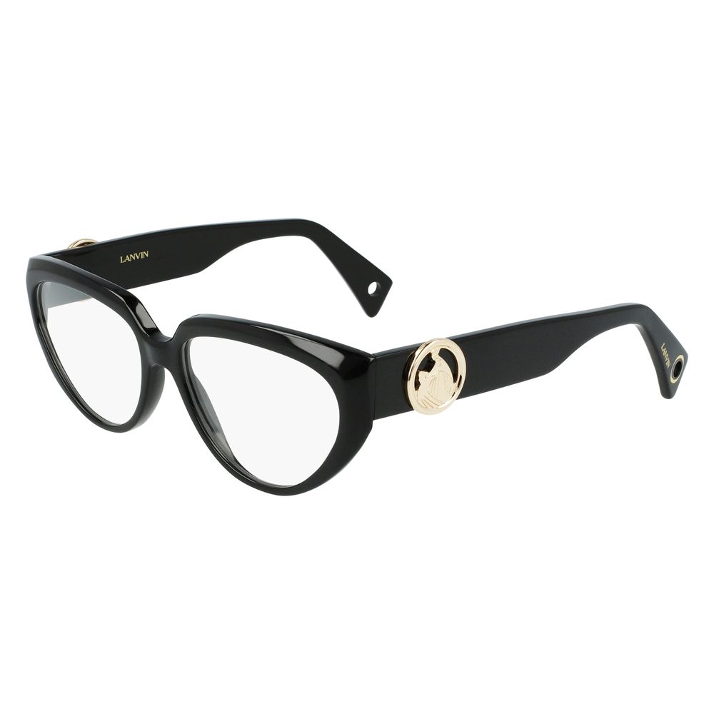 Lanvin Women’s Acetate Glasses – Black Square Frame, 55mm