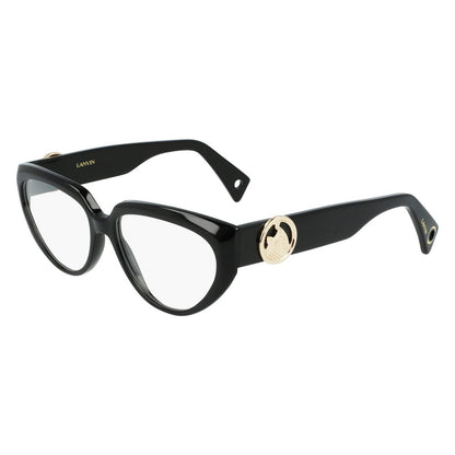 Lanvin Women’s Acetate Glasses – Black Square Frame, 55mm