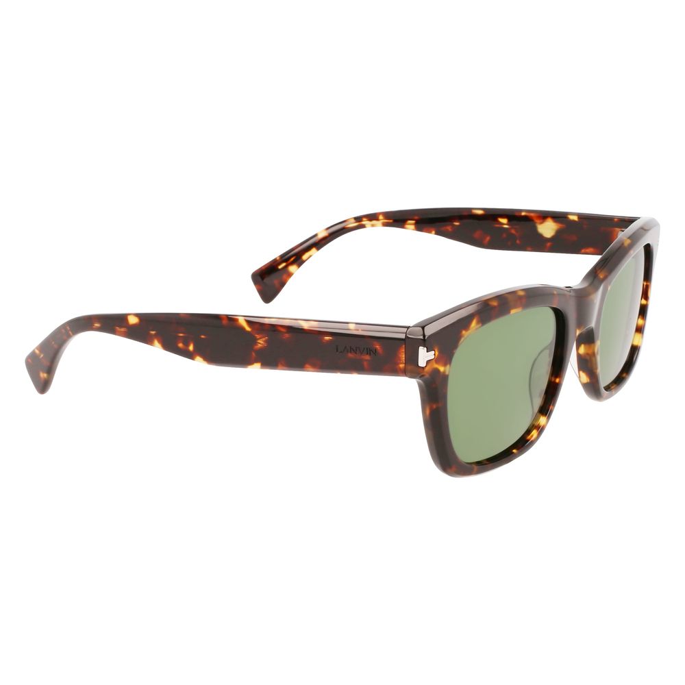 Lanvin Men’s Brown Acetate Sunglasses – Chic Retro Style, 52mm