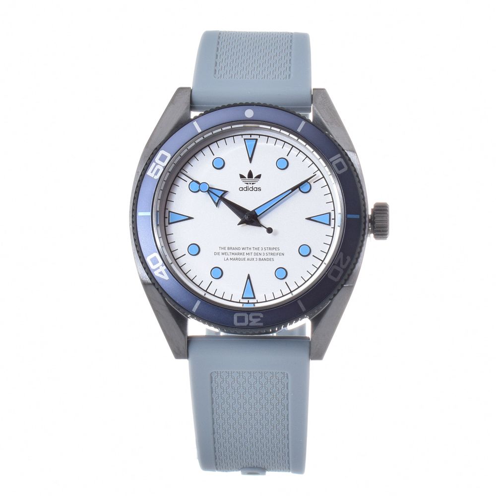 Adidas Gray Silicone Analog Quartz Watch Edition Two