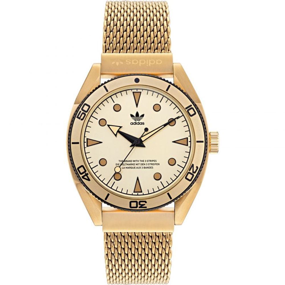Adidas Gold Stainless Steel Quartz Watch