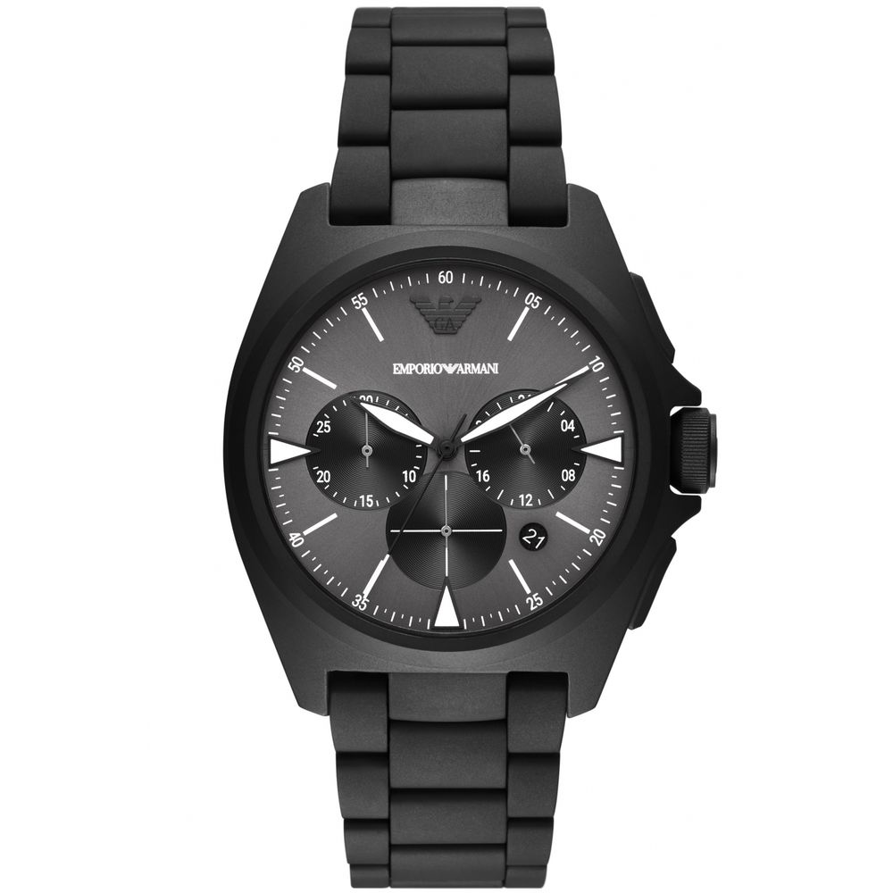 Armani Black Stainless Steel Watch for Men
