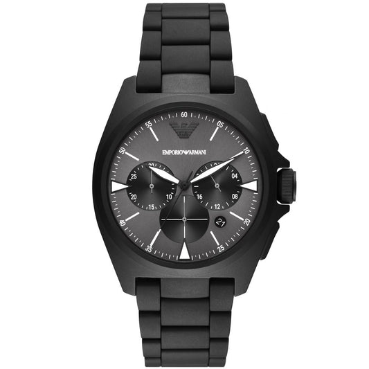Armani Black Stainless Steel Watch for Men