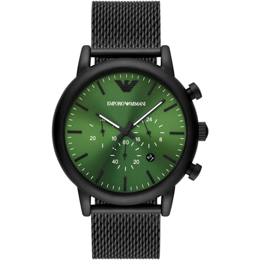 Armani Black Metal Watch for Men